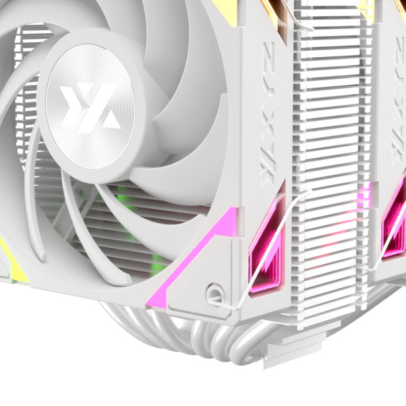 Refroidisseur de processeur Xyz PC Gear Thermax 6 Duo RGB (blanc, Arbb, Pwm)