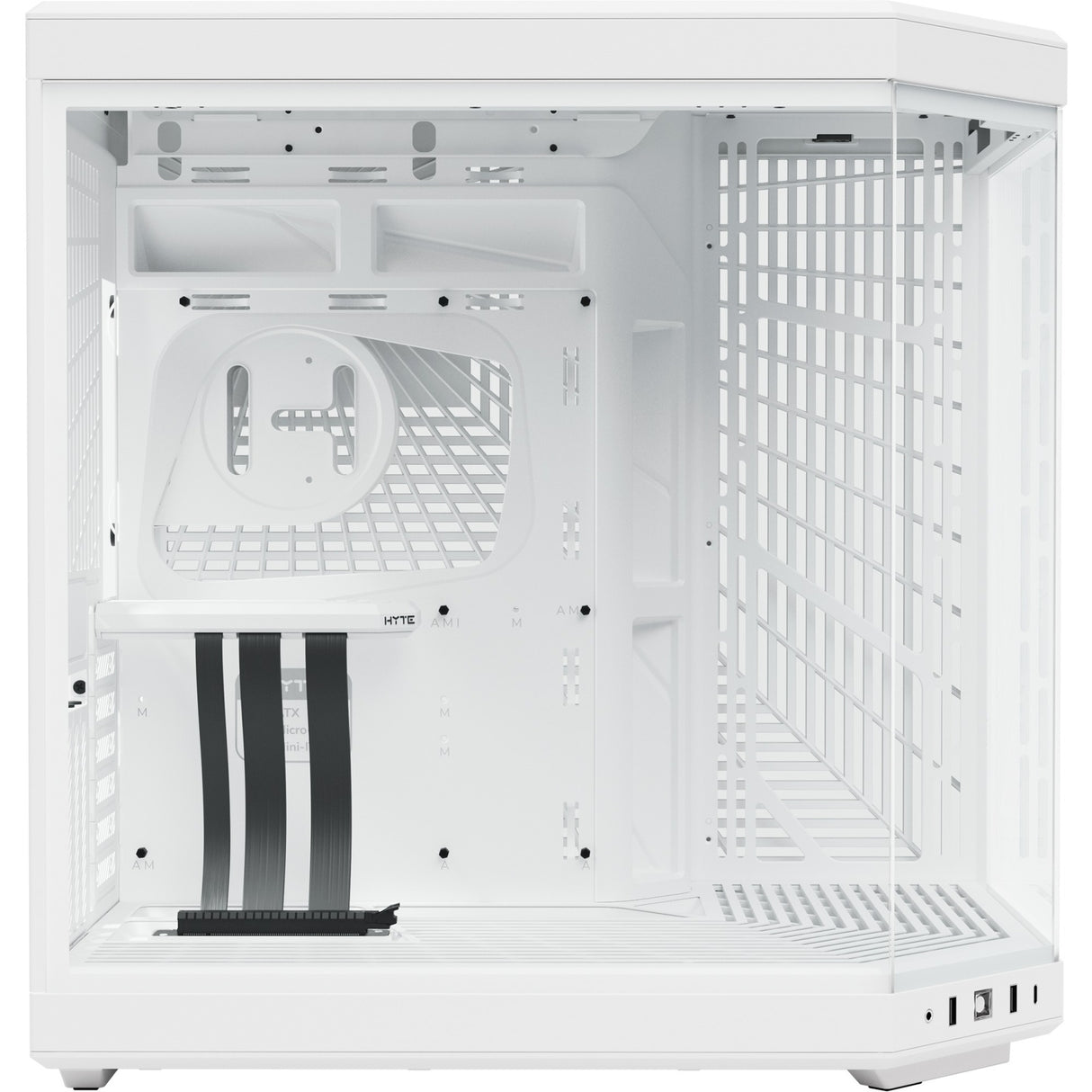 Boîtier tour midi Hyte y70 (blanc | 2x USB-A | 1x USB-C | verre trempé)