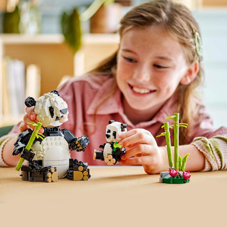 Lego Creator 3en1 Animaux sauvages : famille panda - 31165