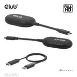 Adaptateur émetteur et récepteur sans fil USB-C vers HDMI Club 3D (noir)