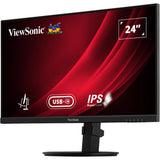 Moniteur Viewsonic vg2409-mhdu-2 24 (noir, 1x HDMI, 1x port d'affichage, USB-C, USB-A, USB-B, 100 Hz)