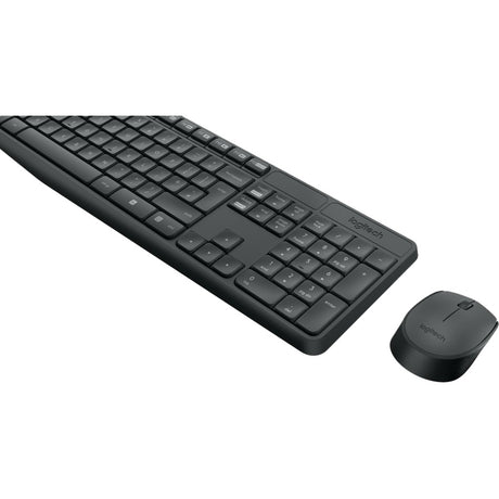 Logitech mk235 ensemble de bureau sans fil (noir, disposition américaine-internationale (qwerty))