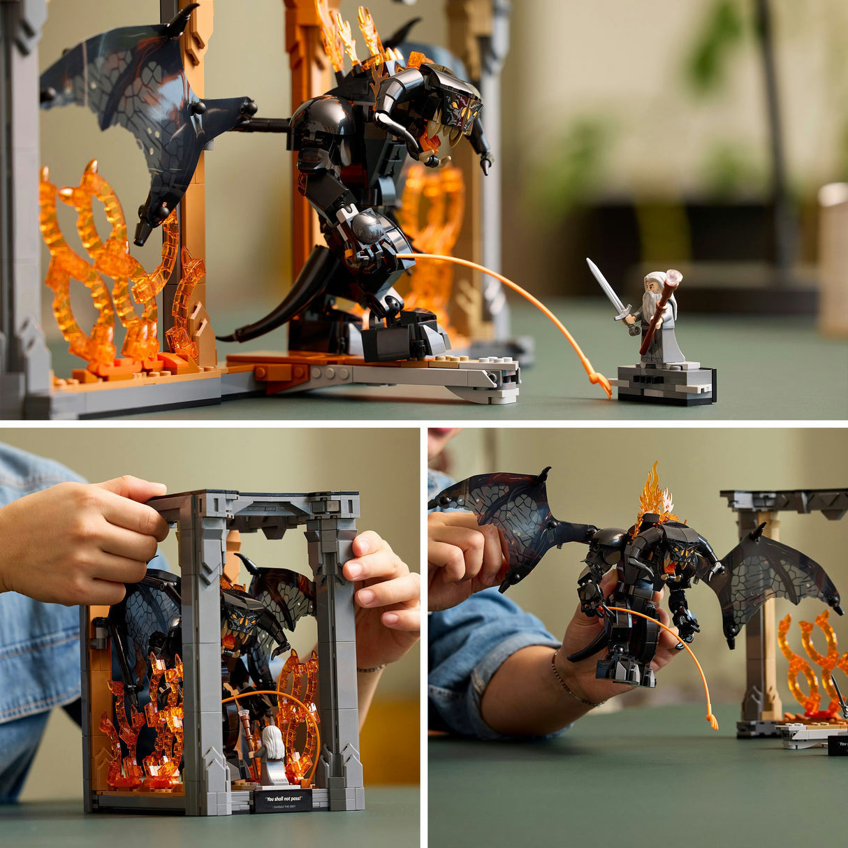 Lego icônes 10367 serre-livres le seigneur des anneaux Balrog