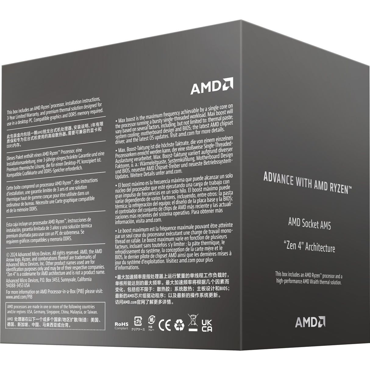 AMD Ryzen 5 8400F, 4,2 GHz (4,7 GHz Turbo Boost)