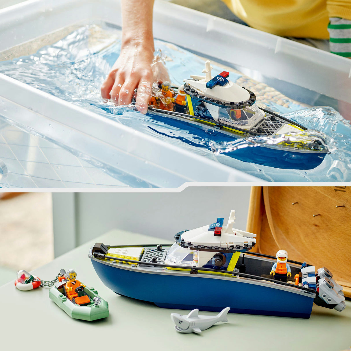 Lego city 60456 poursuite avec le bateau de police