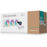 Refroidissement par eau Deepcool lt360 argb (blanc, connecteur de ventilateur PWM à 4 broches)