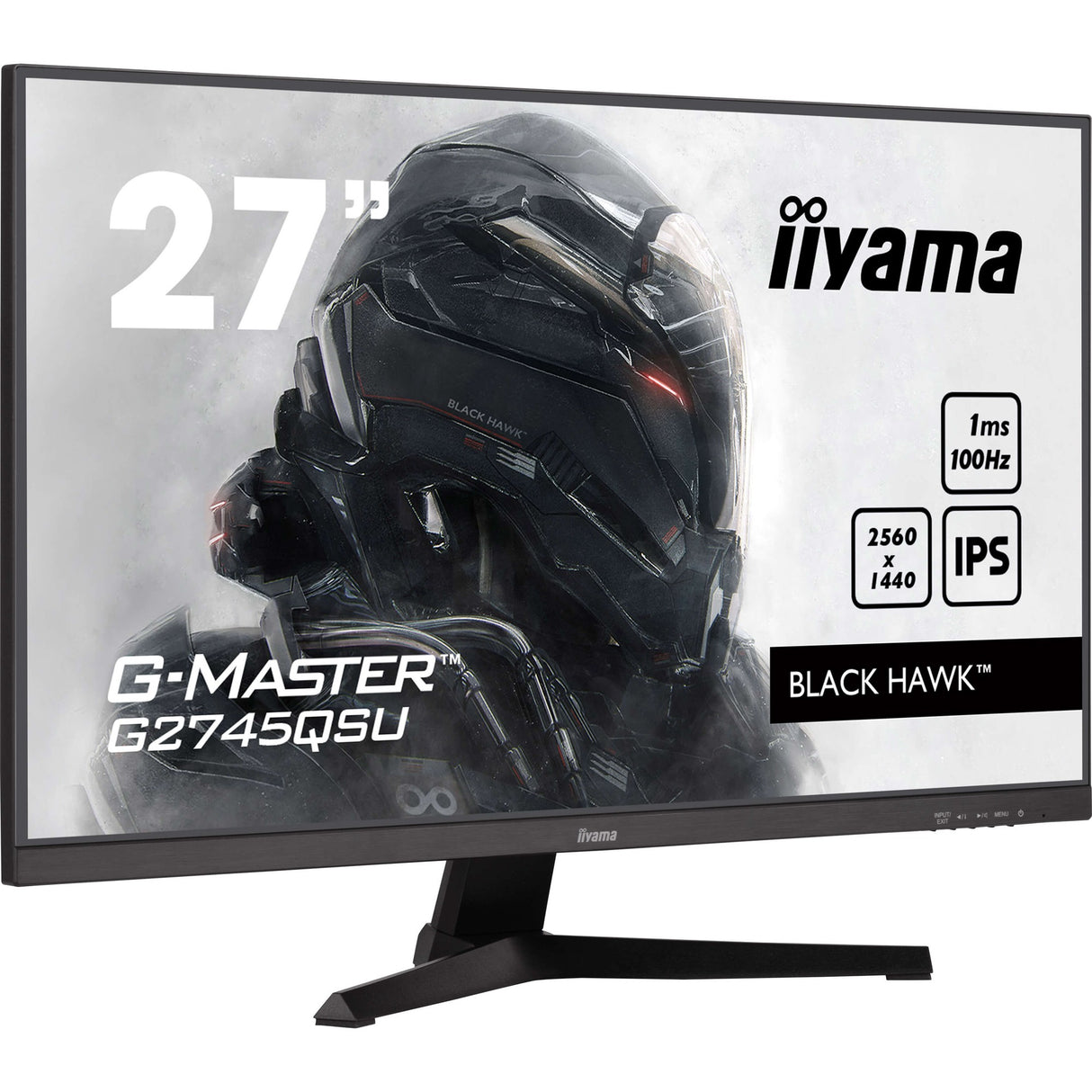 Moniteur de jeu Iiyama G-Master Black Hawk G2745QSU-B2 27 (noir, HDMI, port d'affichage, 2x USB-A, USB-B)