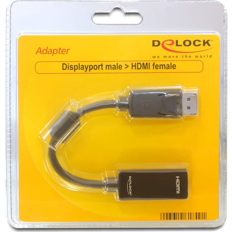 Delock displayport > adaptateur hdmi (noir, 0,125 mètres, passif)