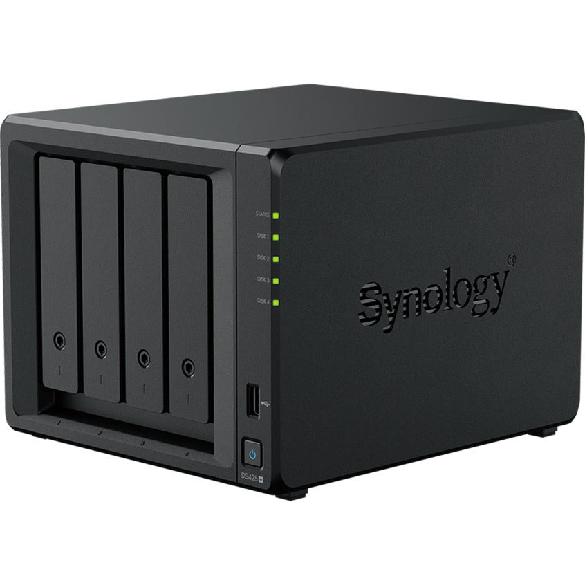 Synology diskstation ds425+ nas (noir, 2x LAN, 2x USB-A 3.2 (5 Gbit s))