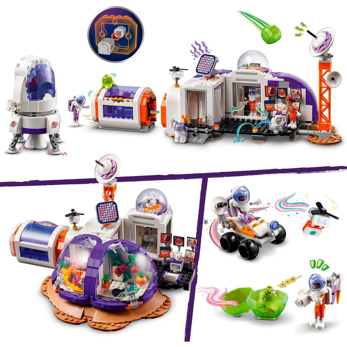 LEGO LEGO Friends 42605 Base d'espace sur Mars et Rocket