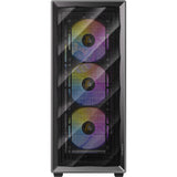 Boîtier tour midi Antec ax85 argb (noir | 2x usb-a | verre trempé)