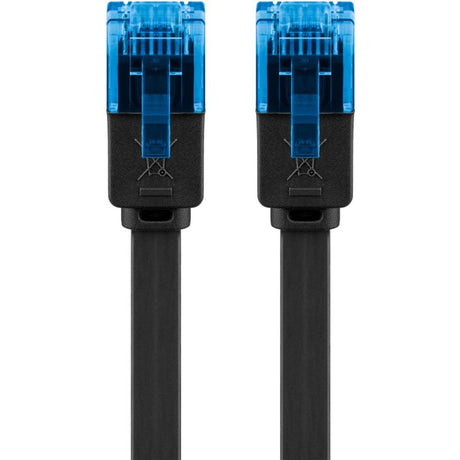 Câble plat Goobay cat 6a u utp (noir, 20 mètres)