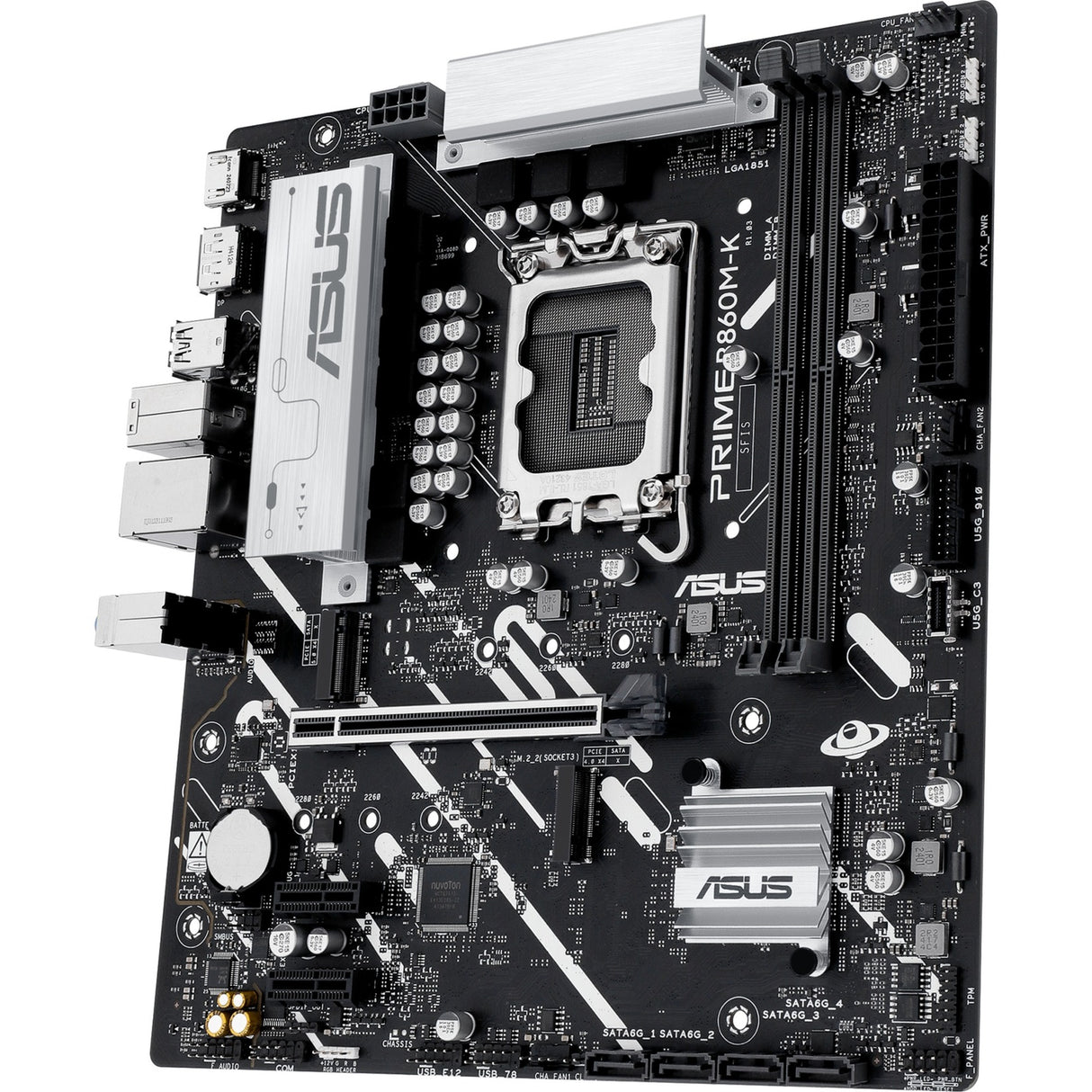 Carte mère Asus Prime B860M-K Socket 1851 (2,5 Go-LAN, Son, µATX)