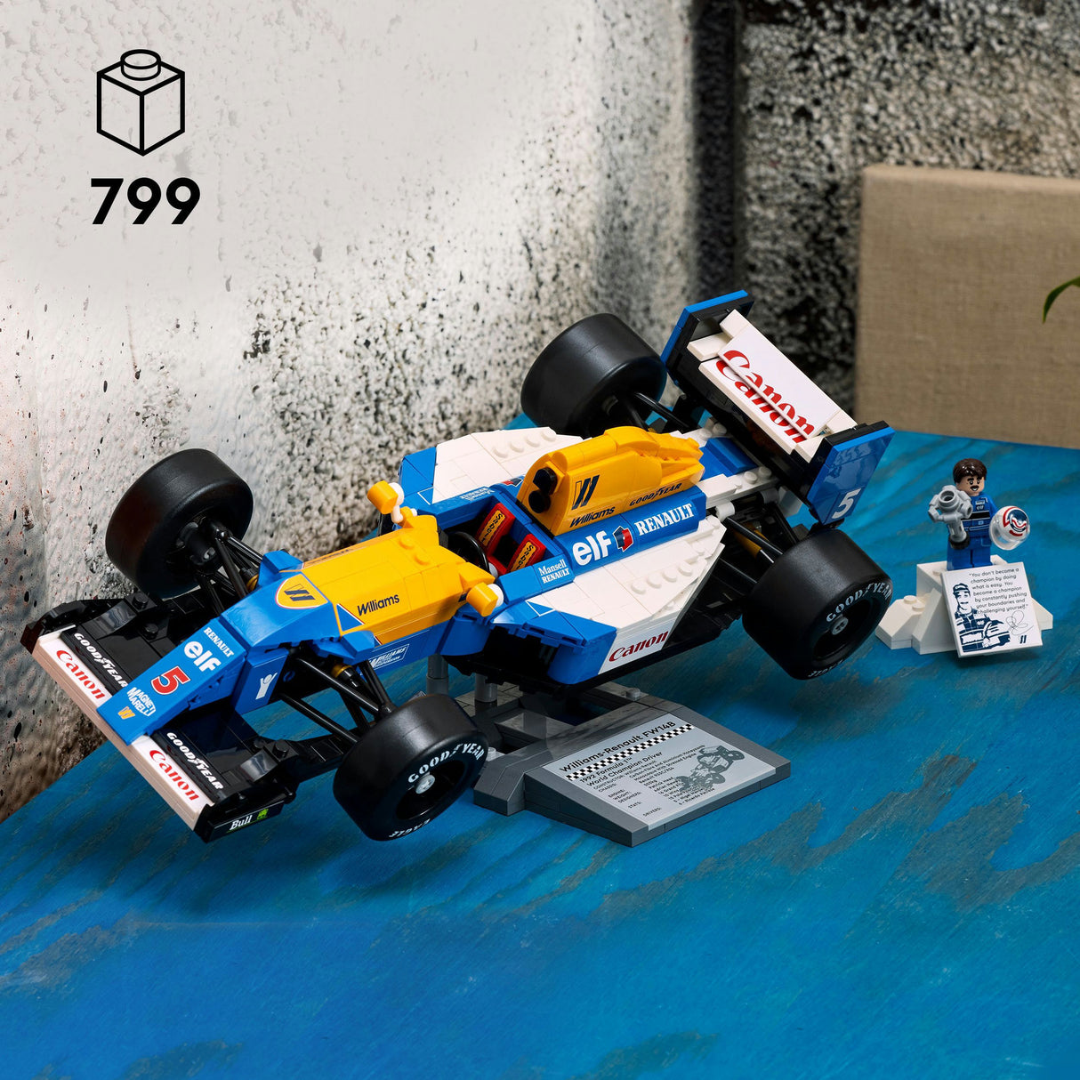 Icônes Lego 10353 Williams Racing FW14B et Nigel Mansell