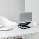 Support pour ordinateur portable Act Connectivity, pliable, réglable en hauteur sur 5 positions (noir)