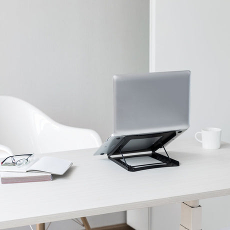 Support pour ordinateur portable Act Connectivity, pliable, réglable en hauteur sur 5 positions (noir)