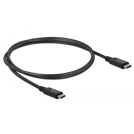 Delock Câble coaxial coaxial USB4 40 Gbit/s (noir, 0,8 mètre)