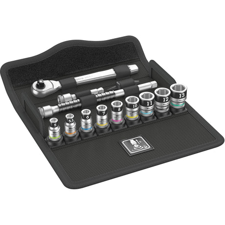 Wera metall-knarrensatz 8100sa 12hf 1 4 jeu d'outils (28 pièces)