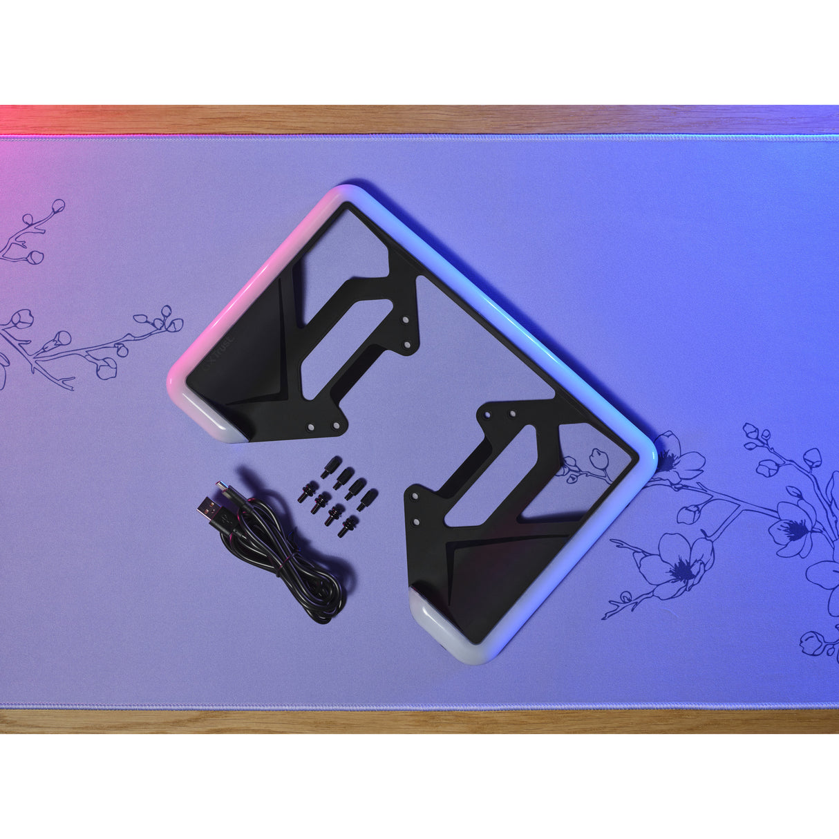 Trust gxt 907 vybz rgb-achtergrondverlichting voor monitoren (zwart)