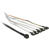 Dellock Cable Mini Sas HD SFF-8643> 4 X SATA 7 broches, 0,5 m
