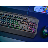 Clavier de jeu Trust GXT 836 EVOCX RGB (noir, disposition américaine (QWERTY), membrane, 100%, RVB)