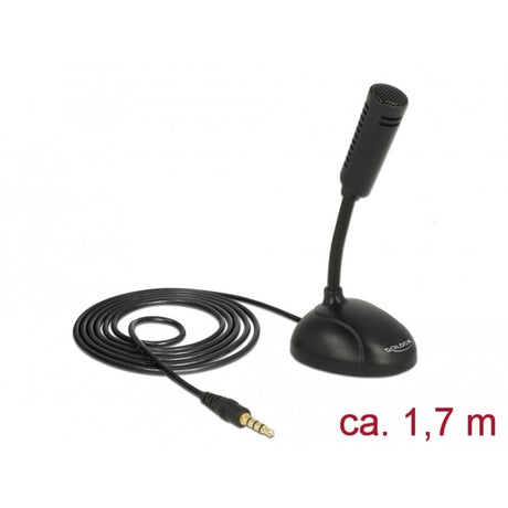 Delock microphone à condensateur (noir)