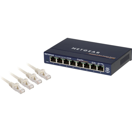 Commutateur Netgear gs108 (bleu, vente au détail)