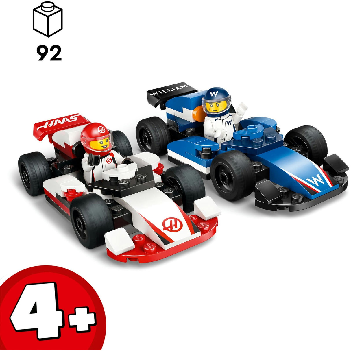 Lego city 60464 f1 williams courses et lièvre f1 voitures de course