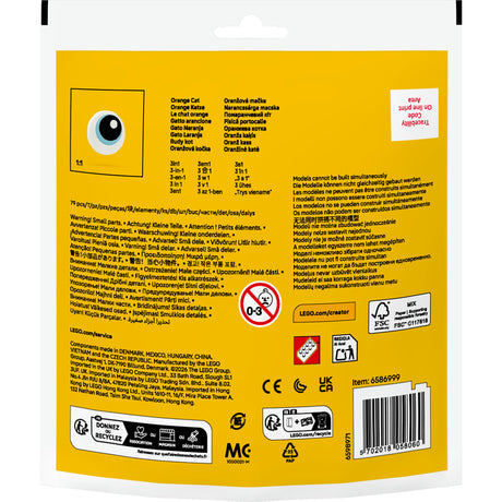 Lego 30714 sac chat orange | 10 pièces