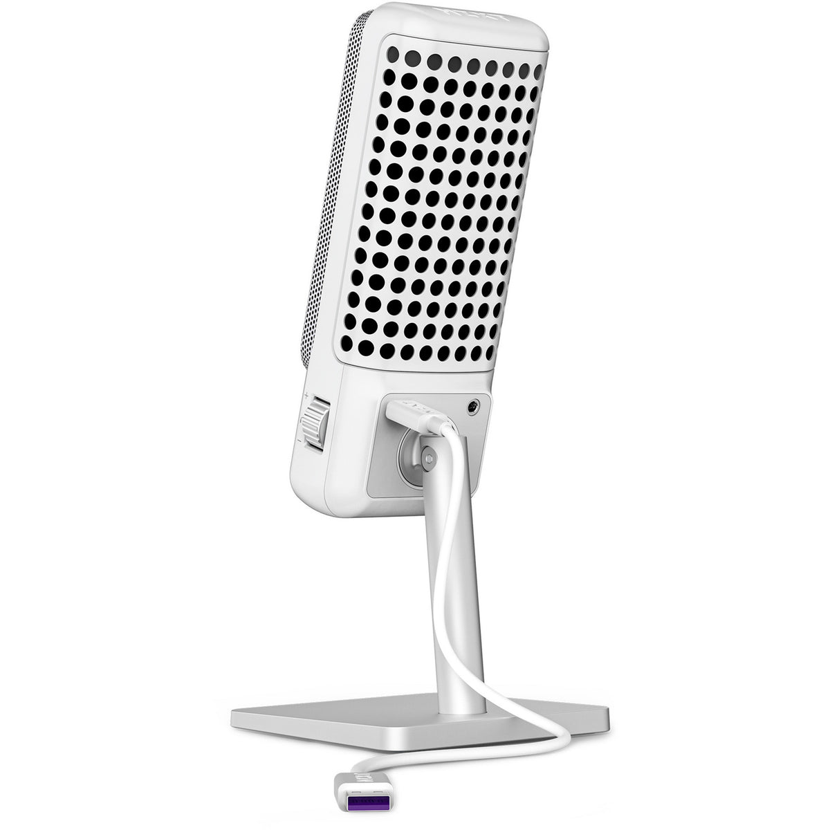 Microphone élite capsule Nzxt (blanc, rgb, usb-c)