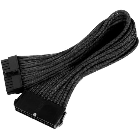 Câble d'extension ATX 24 broches Silverstone (noir, 30 centimètres, pp07-mbb)