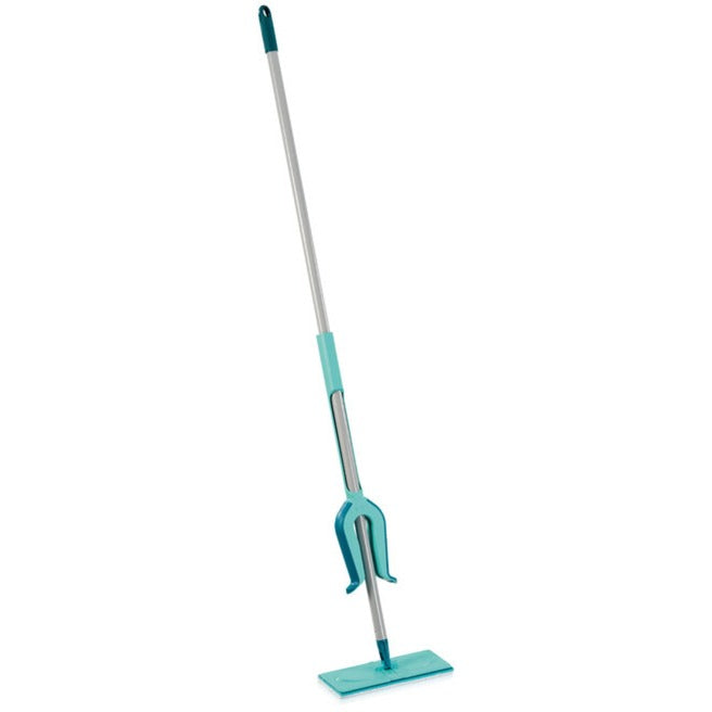 Leifheit picobello essuie-sol s micro duo avec manche - largeur d'essuyage 27 cm - turquoise - gris