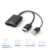 Act connectivité adaptateur HDMI vers DisplayPort, 4k @ 60 Hz (noir)