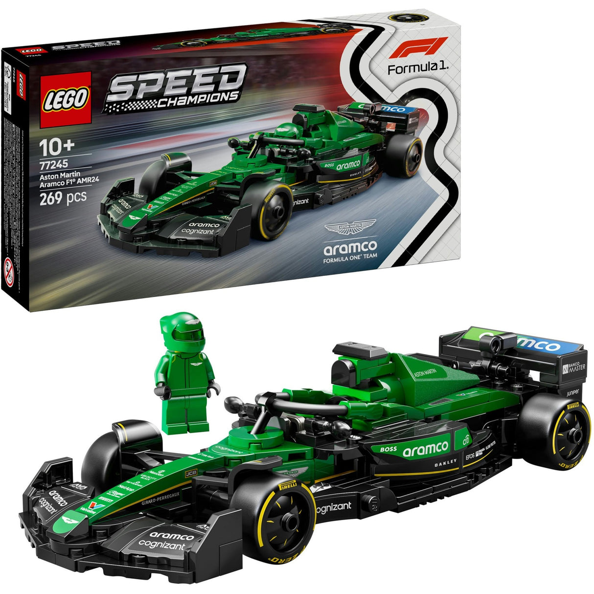 Lego 77245 Speed Champions La voiture de course Aston Martin Aramco F1 AMR24