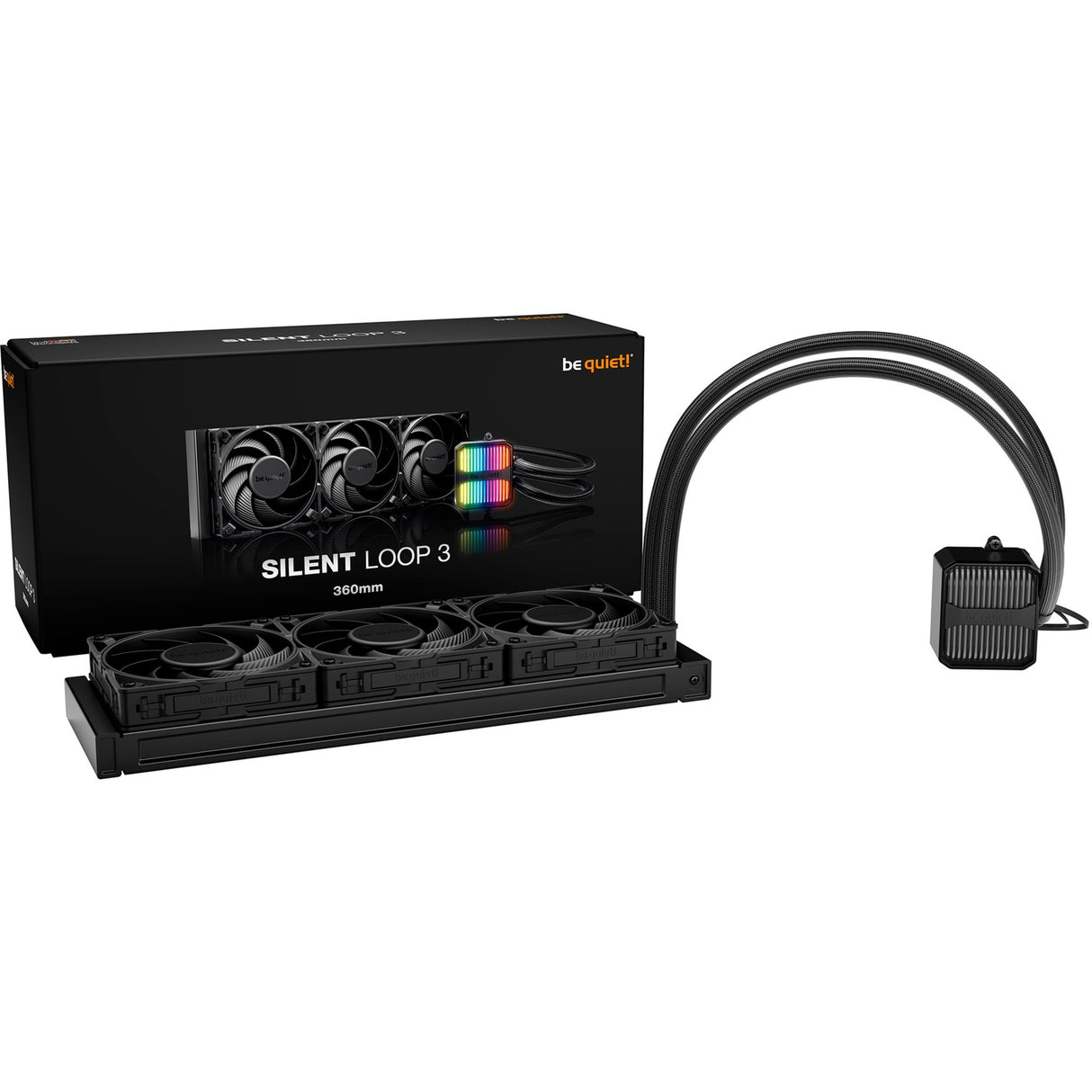 Soyez silencieux! Silent Loop 3 360 refroidissement par eau (noir, PWM 4 broches)