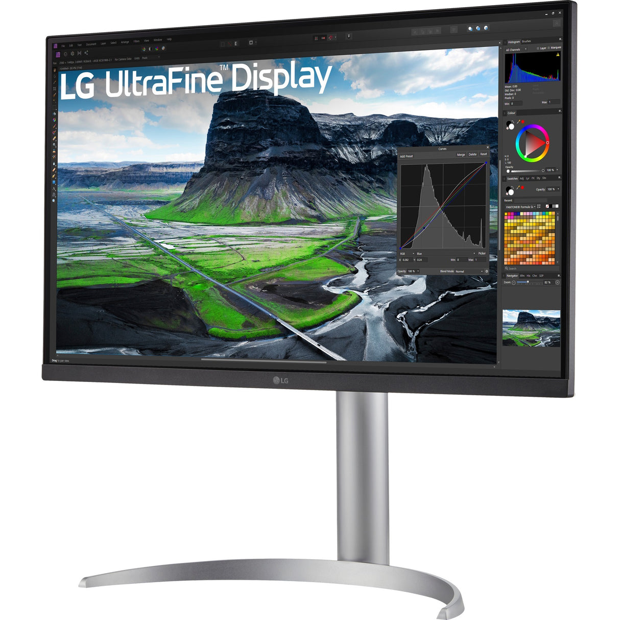 Moniteur LG Ultrafine 27UQ850V-W 27 4K UHD (blanc argent, 2x HDMI, Display Port, 2x USB-A, USB-B, USB-C)