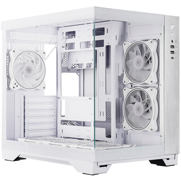 Boîtier Chieftec Visio Midi Tower (blanc | 2x USB-A | 1x USB-C | RVB | verre trempé)