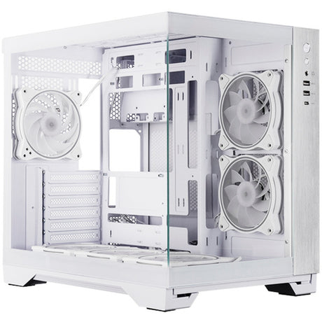 Boîtier Chieftec Visio Midi Tower (blanc | 2x USB-A | 1x USB-C | RVB | verre trempé)
