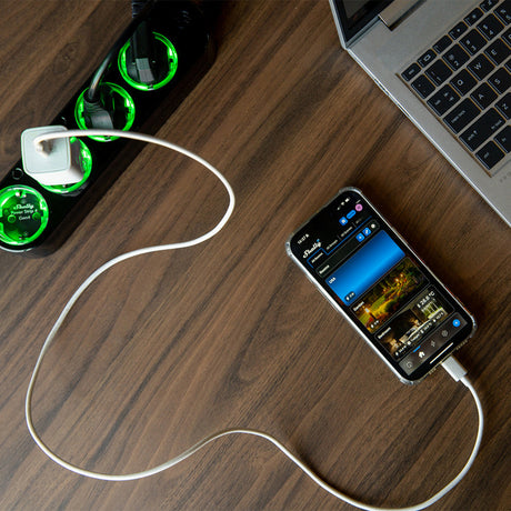 Multiprise Shelly gen4 (noir, wifi, bluetooth, zigbee)