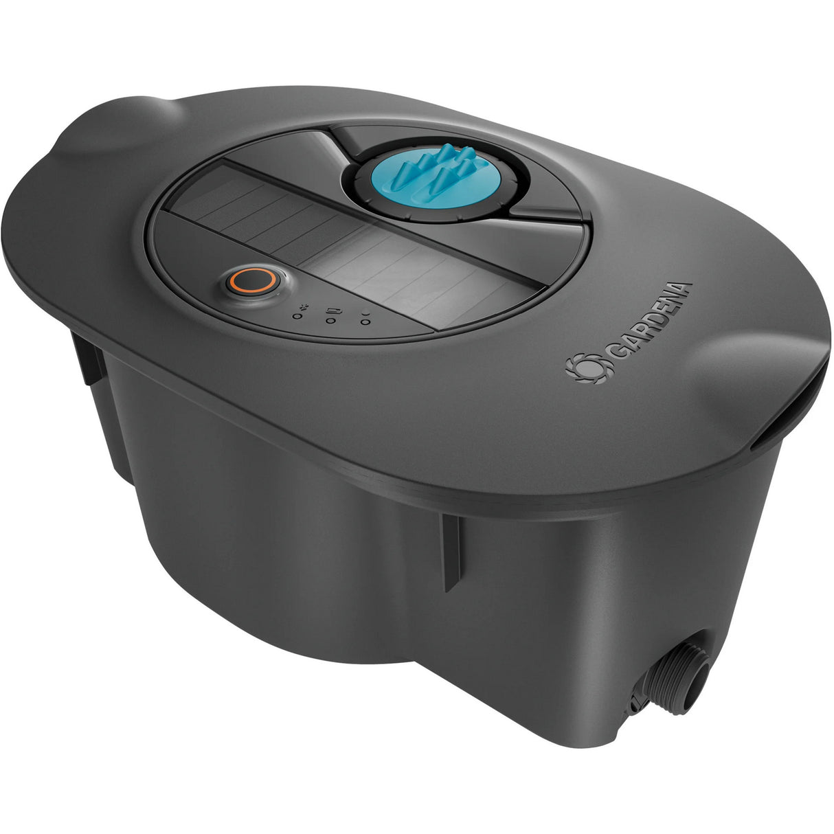 Gardena – ensemble complet de système d'irrigation par pipeline solaire, aquaprecise pour système d'arrosage de pelouse (gris turquoise)