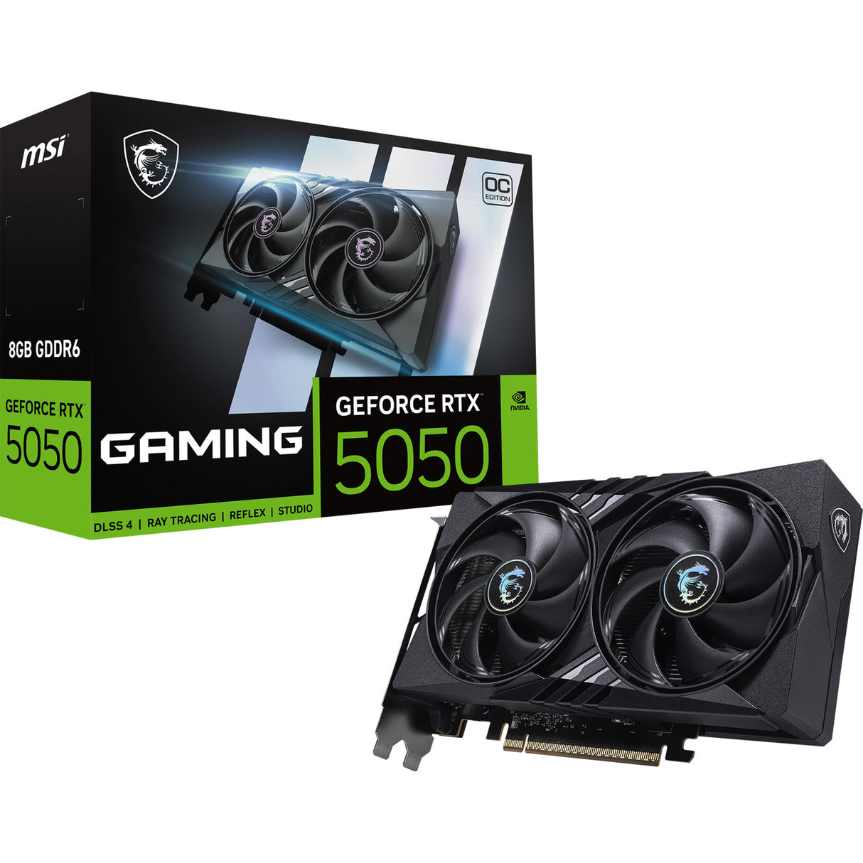 Carte graphique MSI GeForce RTX 5050 8G Gaming OC (3x Display Port, 1x HDMI)