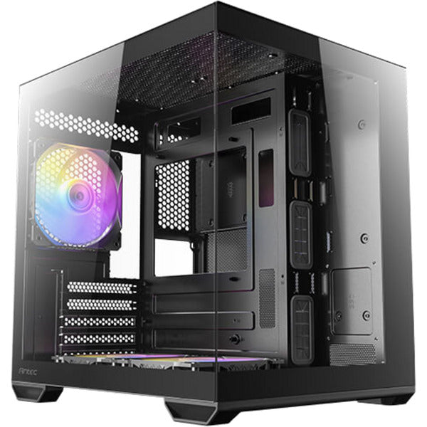 Boîtier mini tour Antec cx60m argb (noir | 3x usb-a | rgb | verre trempé)