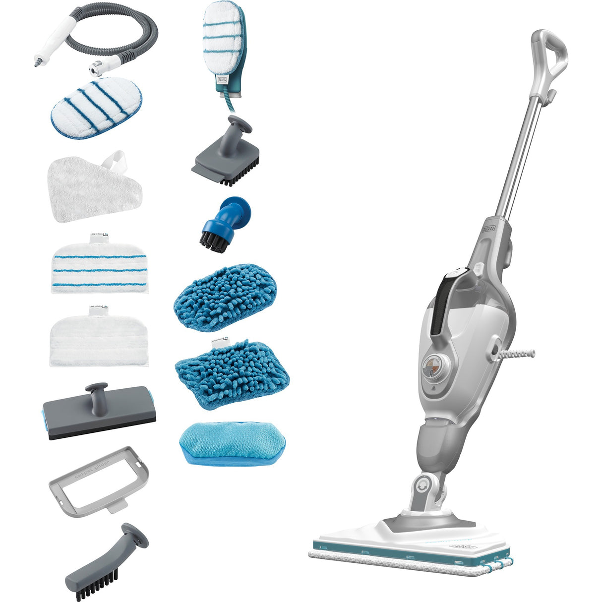 Nettoyeur vapeur Black+decker bhsm1615dsg (blanc argenté)