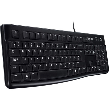Clavier USB de style commercial Logitech K120 [USB, 104-Key, Numpad, durable, noir]