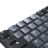 Cherry kw 550 mx lp, clavier (noir, disposition américaine, mx low profile 2.0 ivoire, 96%, led blanche, touches pbt)