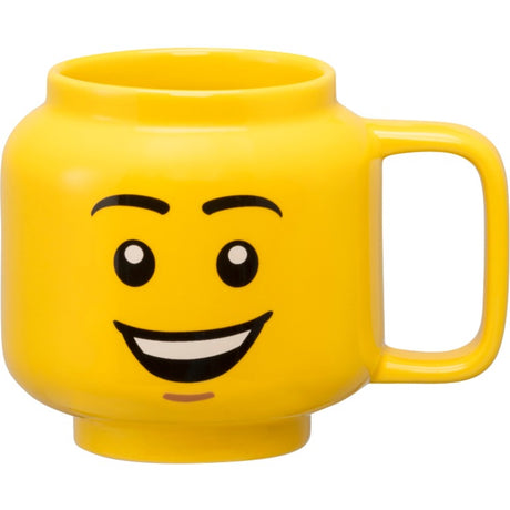 Lego - mug en céramique tête happy boy 255 ml - faïence - jaune