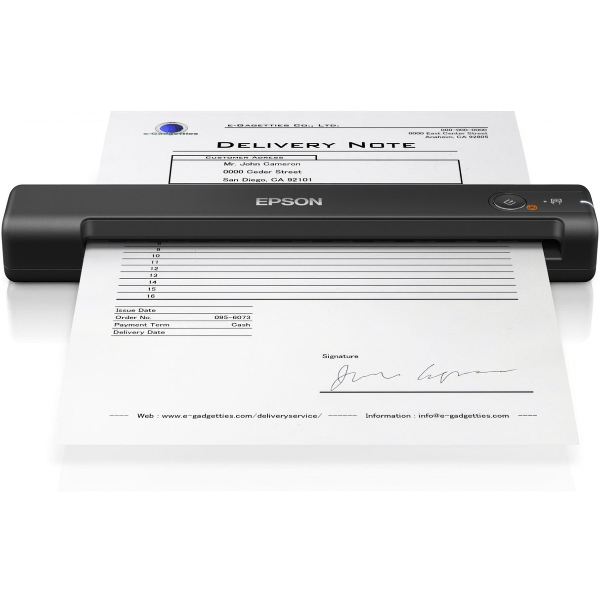 Scanner d'alimentation Epson Workforce es-50 (noir)