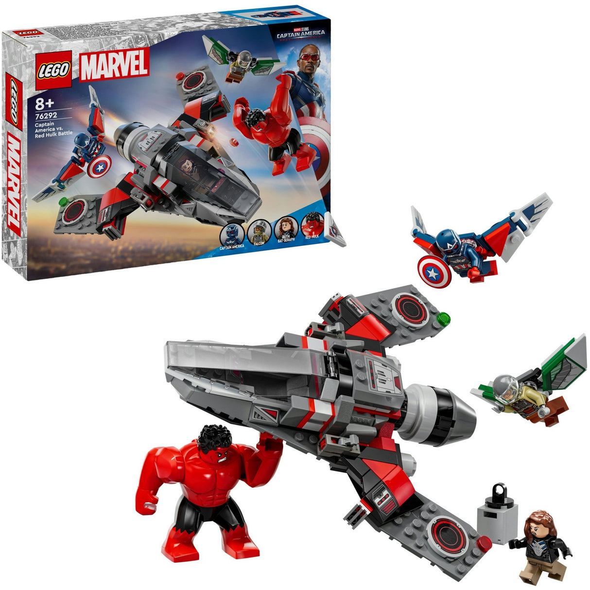 Lego Marvel 76292 Duel Captain America contre Hulk Rouge