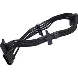 Adaptateur Silverstone 4 broches molex > 4x 15 broches sata (noir, pp07-btsb)