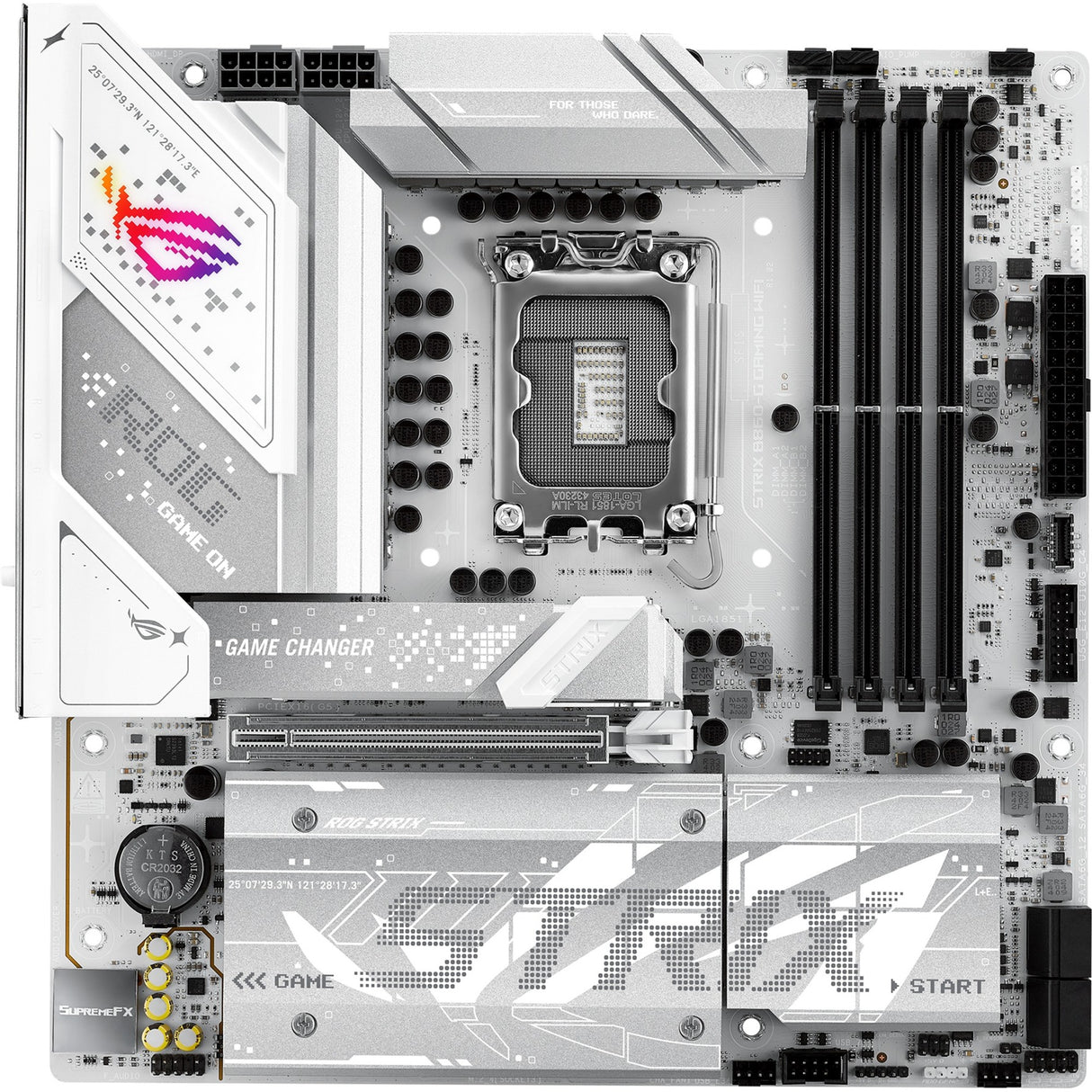 Carte mère Asus ROG Strix B860-G Gaming WiFi Socket 1851 (RAID, 2,5 Go-LAN, WiFi 7, BT, Son, µATX)